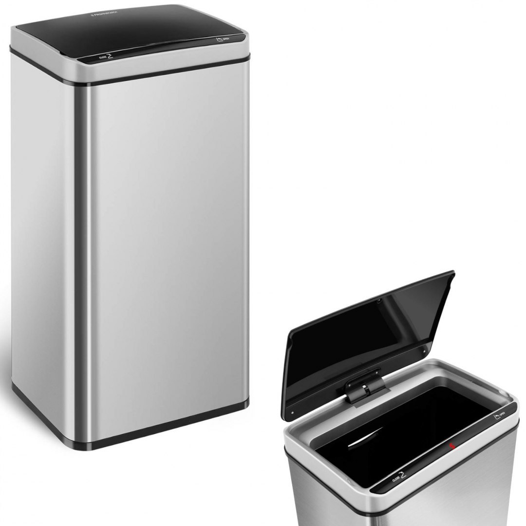 Automatyczny bezdotykowy kosz na śmieci z czujnikiem ruchu zasięg 20 cm 70 L FROMM&STARCK Automatyczny bezdotykowy kosz na śmieci z czujnikiem ruchu zasięg 20 cm 70 L FROMM&STARCK