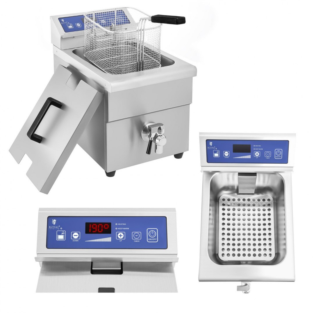 Frytownica frytkownica indukcyjna z kranem 230V Royal Catering 10L Royal Catering Frytownica frytkownica indukcyjna z kranem 230V Royal Catering 10L Royal Catering