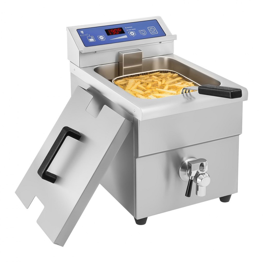 Frytownica frytkownica indukcyjna z kranem 230V Royal Catering 10L Royal Catering Frytownica frytkownica indukcyjna z kranem 230V Royal Catering 10L Royal Catering