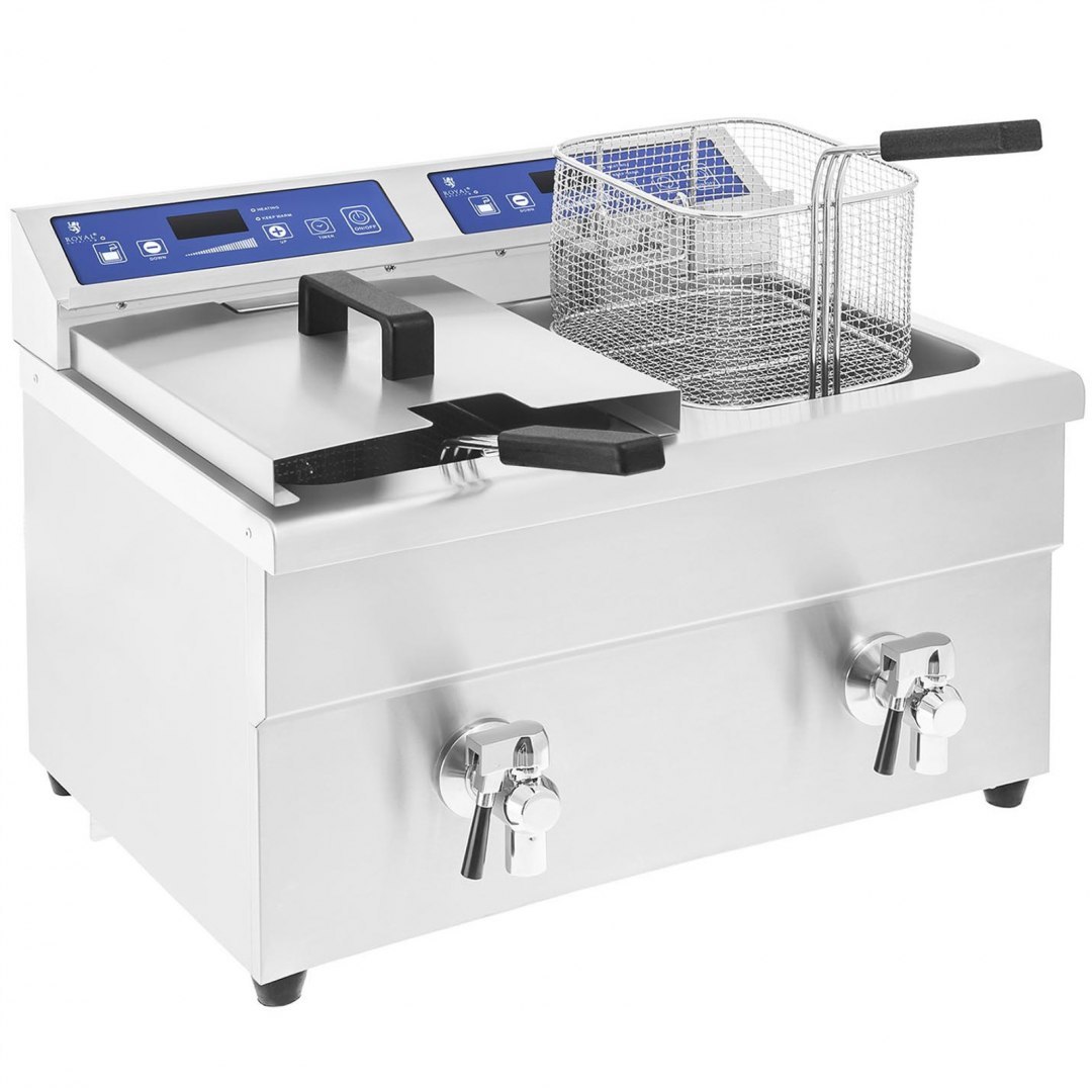 Frytownica frytkownica podwójna indukcyjna 7000W 230V Royal Catering 2x 10L Royal Catering Frytownica frytkownica podwójna indukcyjna 7000W 230V Royal Catering 2x 10L Royal Catering