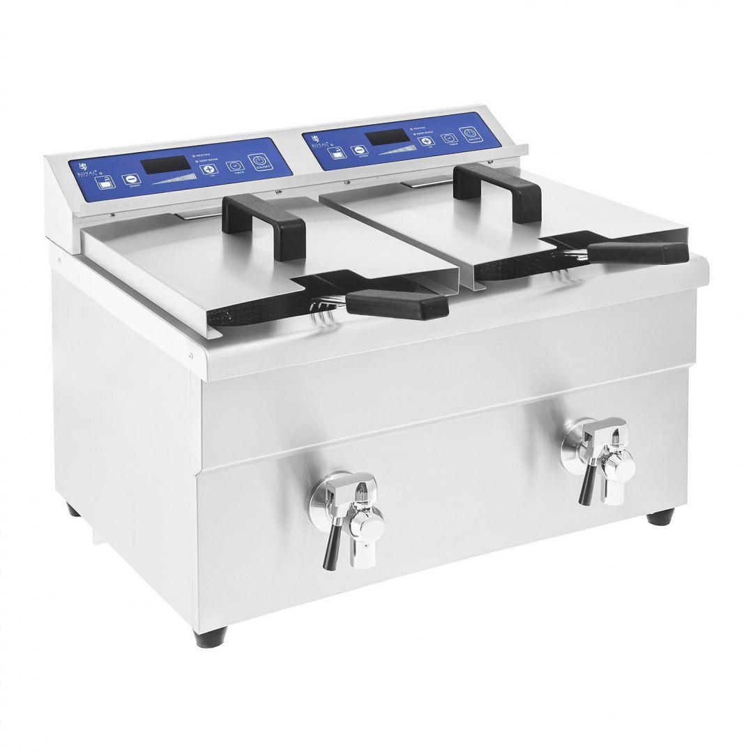 Frytownica frytkownica podwójna indukcyjna 7000W 230V Royal Catering 2x 10L Royal Catering Frytownica frytkownica podwójna indukcyjna 7000W 230V Royal Catering 2x 10L Royal Catering
