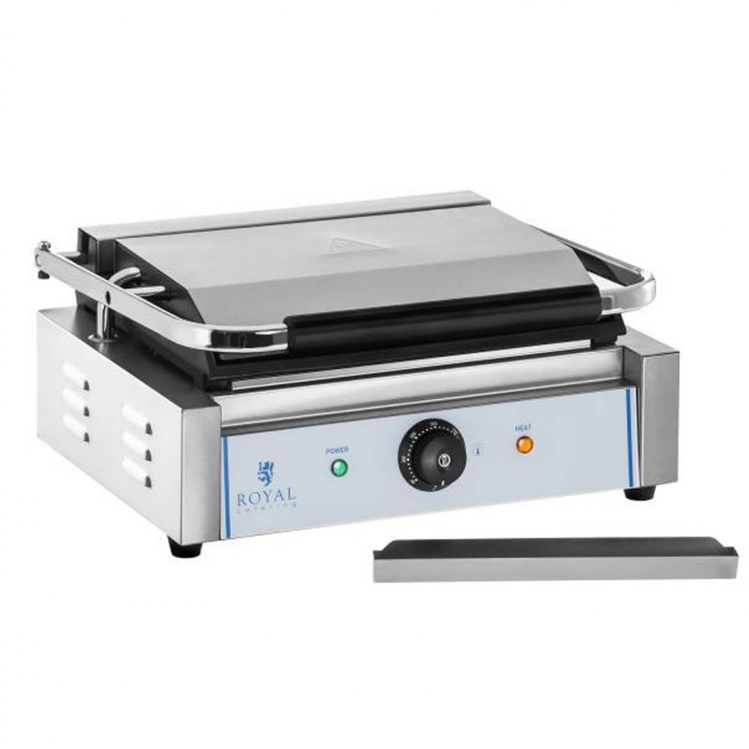 Kontakt grill kontaktowy dwustronny gładki PANINI 2200W 230V Royal Catering Royal Catering Kontakt grill kontaktowy dwustronny gładki PANINI 2200W 230V Royal Catering Royal Catering