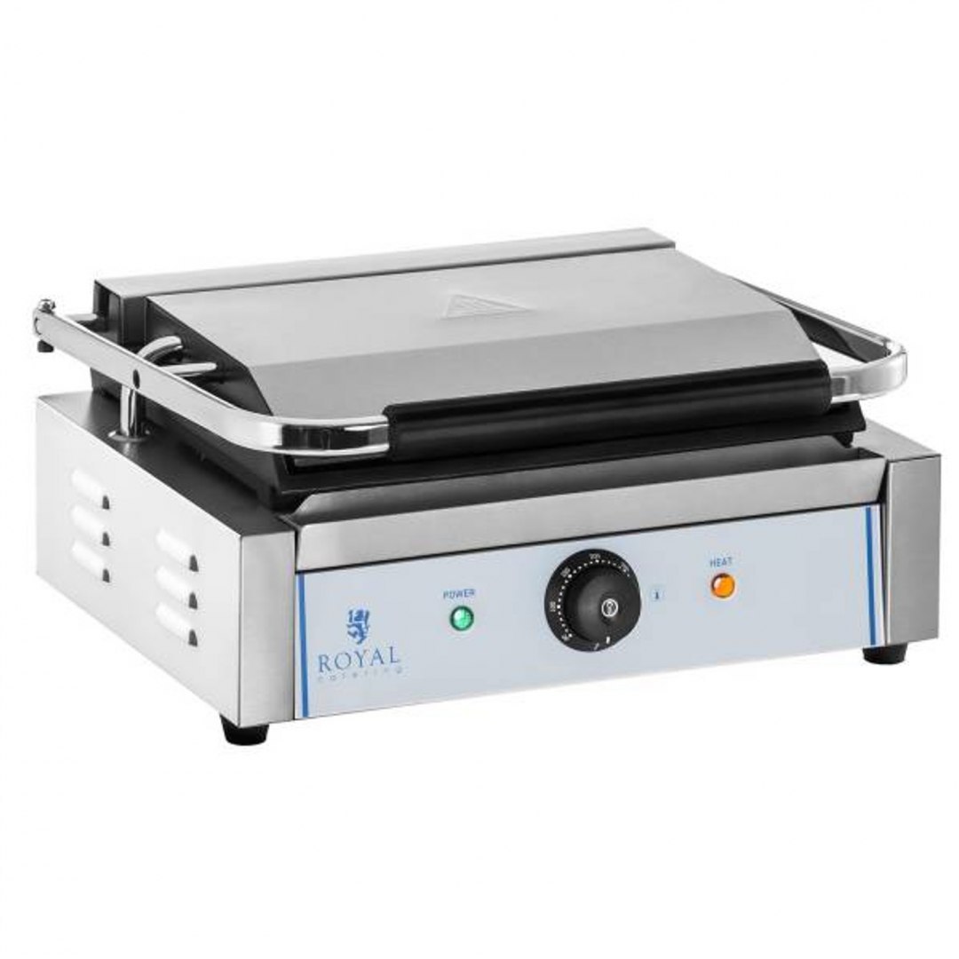 Kontakt grill kontaktowy dwustronny gładki PANINI 2200W 230V Royal Catering Royal Catering Kontakt grill kontaktowy dwustronny gładki PANINI 2200W 230V Royal Catering Royal Catering