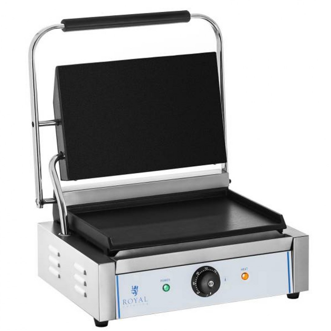 Kontakt grill kontaktowy dwustronny gładki PANINI 2200W 230V Royal Catering Royal Catering Kontakt grill kontaktowy dwustronny gładki PANINI 2200W 230V Royal Catering Royal Catering