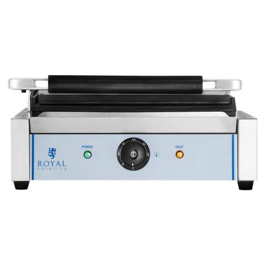 Kontakt grill kontaktowy dwustronny gładki PANINI 2200W 230V Royal Catering Royal Catering Kontakt grill kontaktowy dwustronny gładki PANINI 2200W 230V Royal Catering Royal Catering
