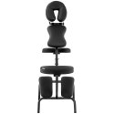 Krzesło do masażu składane do 130 kg czarne Physa