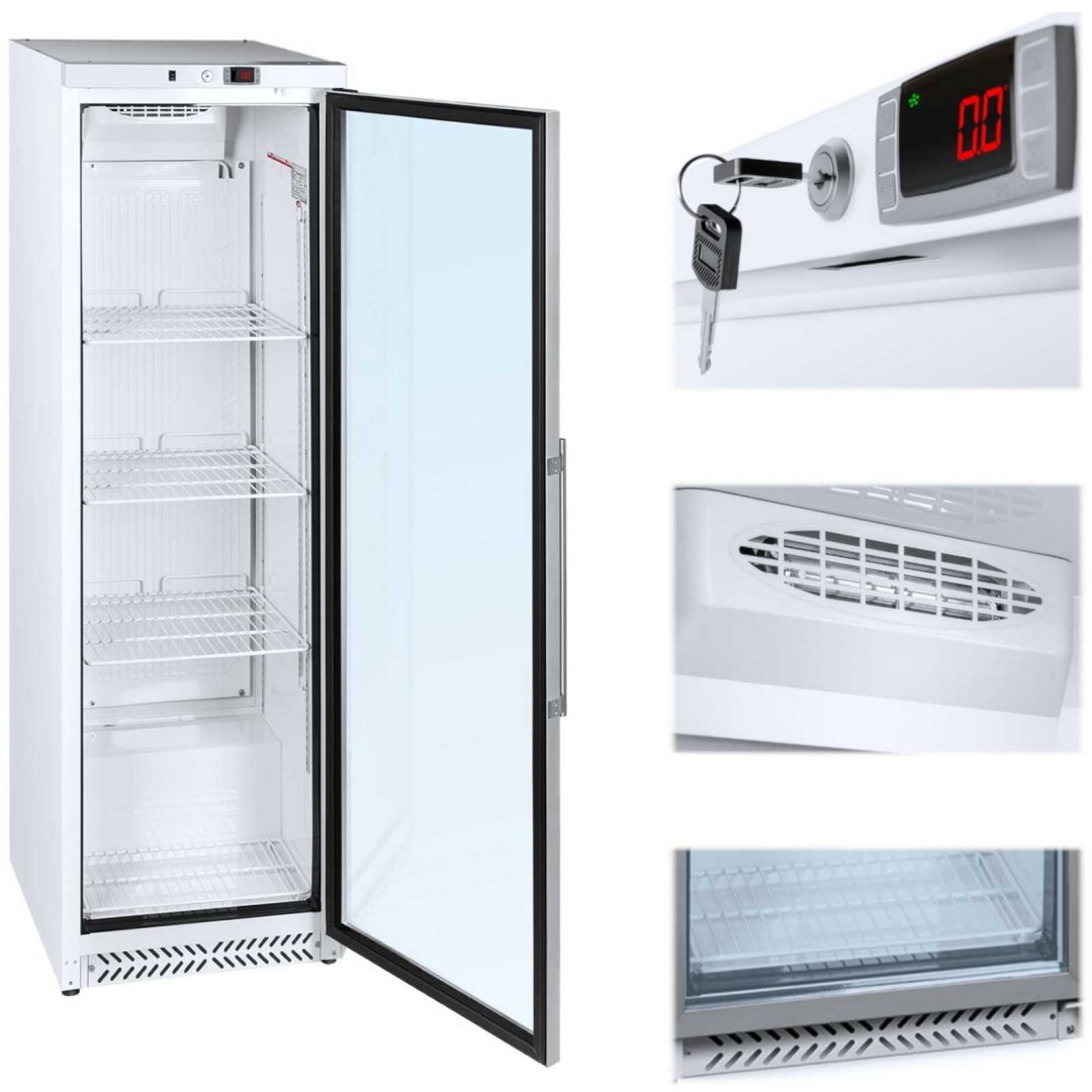 Lodówka chłodziarka szafa chłodnicza barowa przeszklona do -8C 391L Royal Catering Lodówka chłodziarka szafa chłodnicza barowa przeszklona do -8C 391L Royal Catering