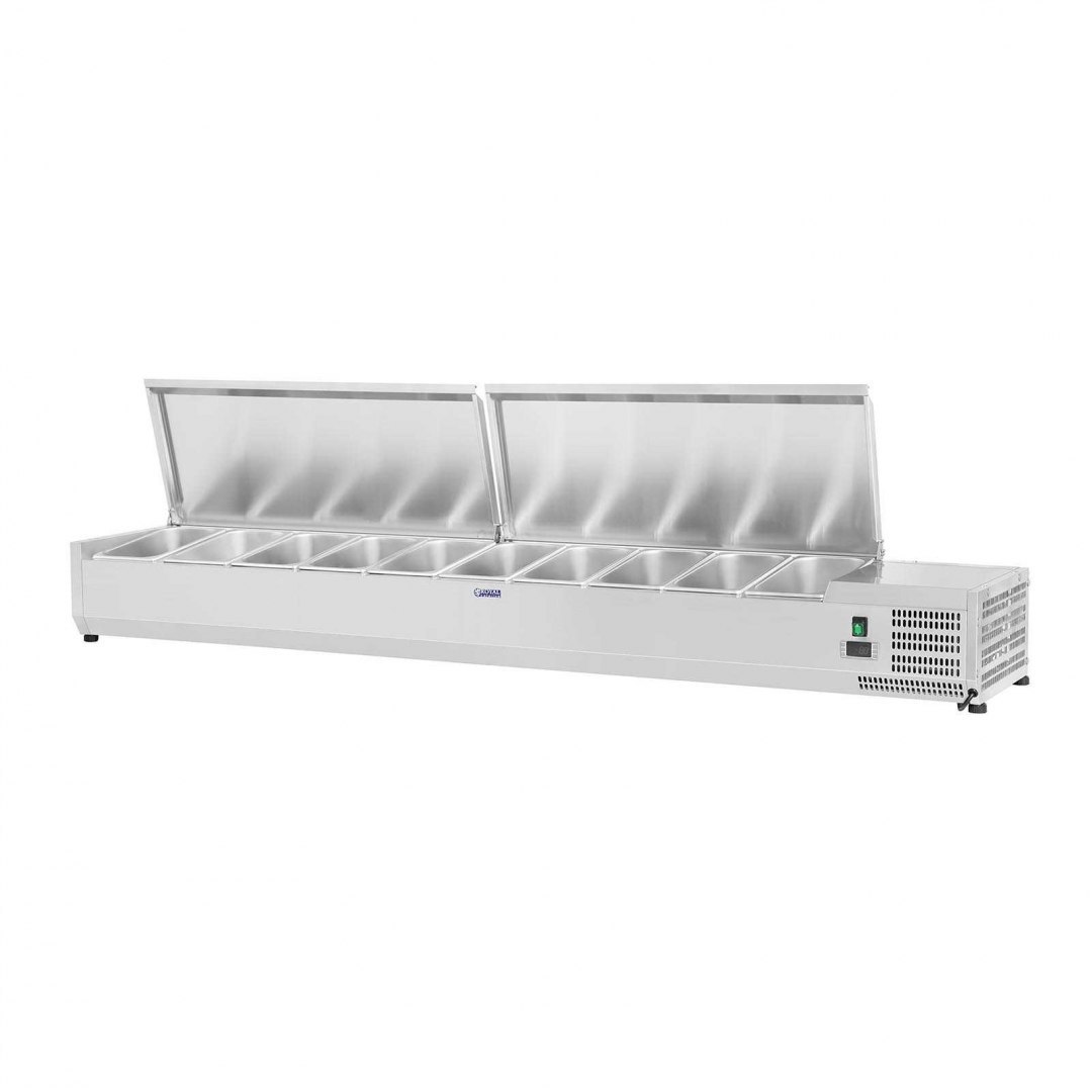 Nadstawa chłodnicza ze stalową pokrywą 10x GN1/4 200cm Royal Catering Nadstawa chłodnicza ze stalową pokrywą 10x GN1/4 200cm Royal Catering