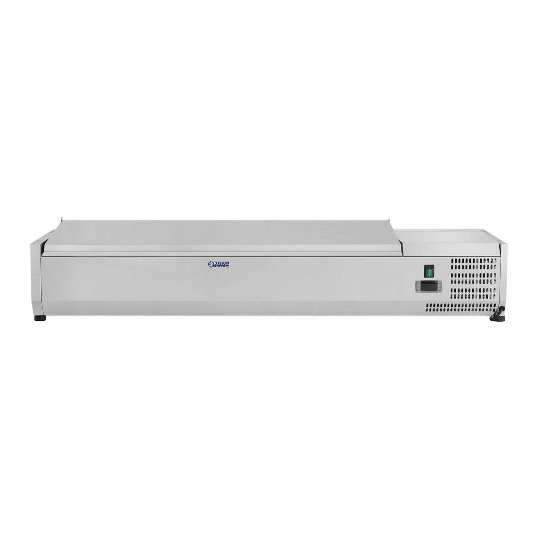 Nadstawa chłodnicza ze stalową pokrywą 6x GN1/3 140cm Royal Catering Nadstawa chłodnicza ze stalową pokrywą 6x GN1/3 140cm Royal Catering