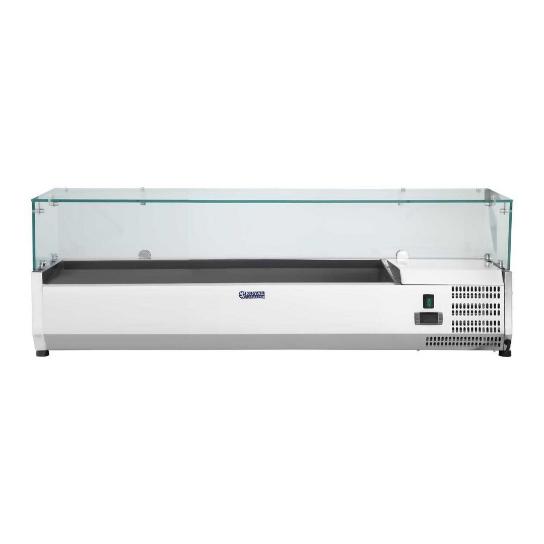 Nadstawa chłodnicza ze szklaną osłoną 6x GN1/4 140cm Royal Catering Nadstawa chłodnicza ze szklaną osłoną 6x GN1/4 140cm Royal Catering