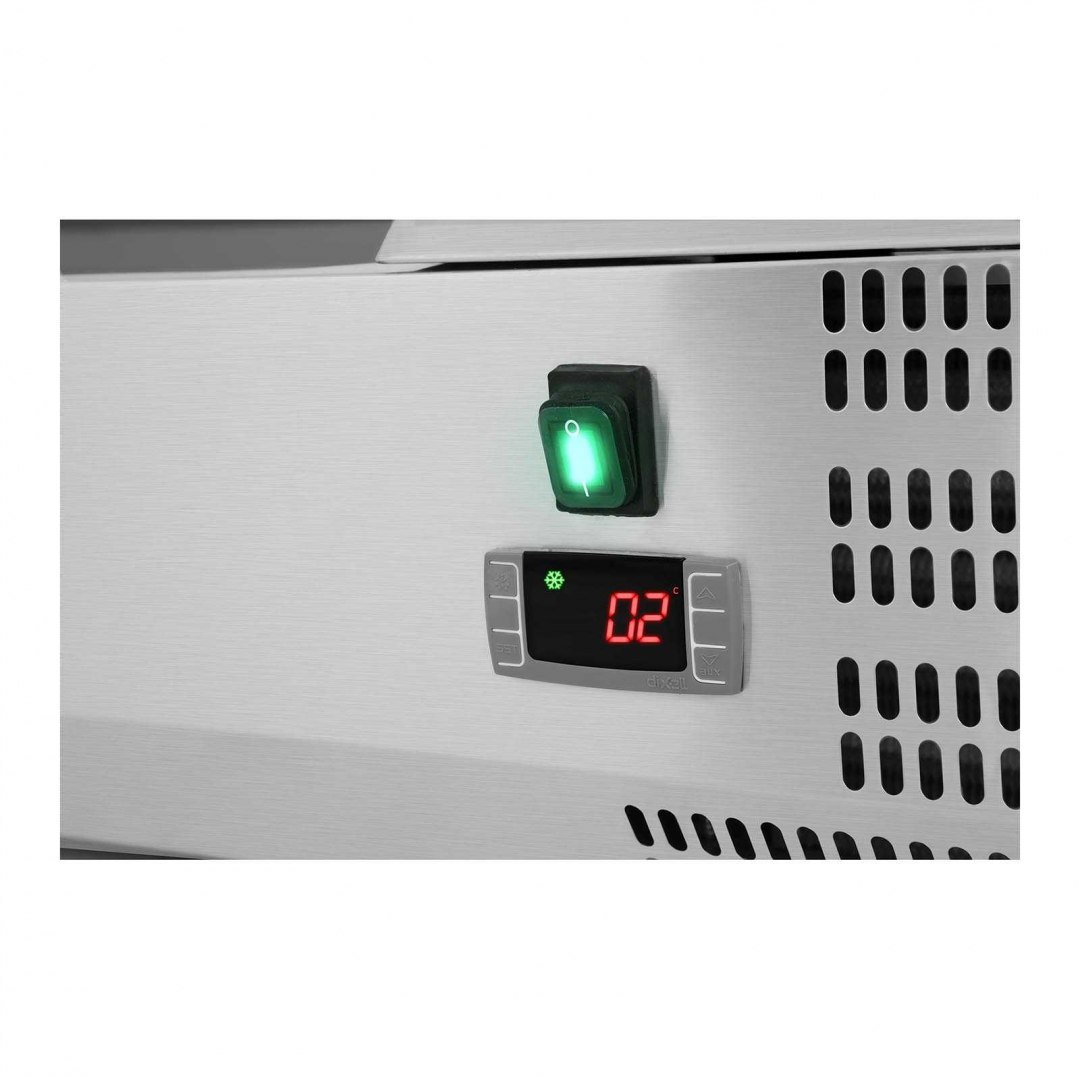 Nadstawa chłodnicza ze szklaną osłoną 6x GN1/4 140cm Royal Catering Nadstawa chłodnicza ze szklaną osłoną 6x GN1/4 140cm Royal Catering