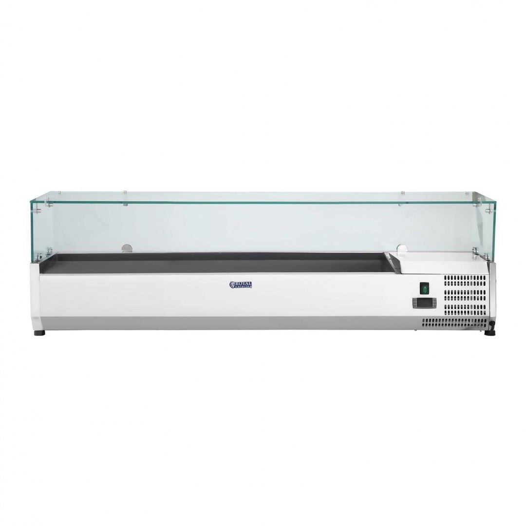 Nadstawa chłodnicza ze szklaną osłoną 7x GN1/4 150cm Royal Catering Nadstawa chłodnicza ze szklaną osłoną 7x GN1/4 150cm Royal Catering