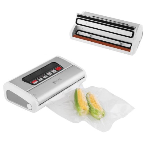 Pakowarka zgrzewarka próżniowa listwowa na worki do żywności biała 32cm 165W 230V Royal Catering Royal Catering Pakowarka zgrzewarka próżniowa listwowa na worki do żywności biała 32cm 165W 230V Royal Catering Royal Catering