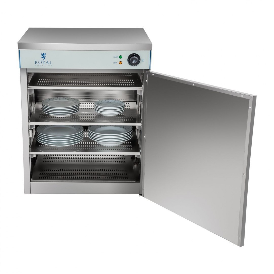 Podgrzewacz do talerzy HoReCa szafka grzewcza z kółkami 53x60x76,5cm Royal Catering Podgrzewacz do talerzy HoReCa szafka grzewcza z kółkami 53x60x76,5cm Royal Catering
