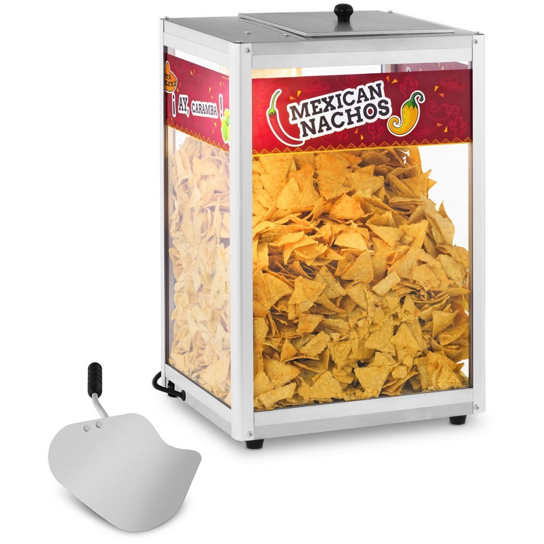 Podgrzewacz witryna grzewcza do nachos orzeszków ziemnych popcornu + szufelka Royal Catering Podgrzewacz witryna grzewcza do nachos orzeszków ziemnych popcornu + szufelka Royal Catering