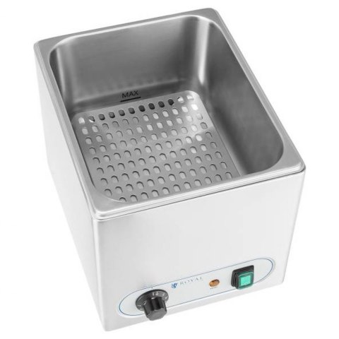 Podgrzewacz wodny do parówek kiełbasek HotDog 10L 230V RCHW-1000 Royal Catering Royal Catering Podgrzewacz wodny do parówek kiełbasek HotDog 10L 230V RCHW-1000 Royal Catering Royal Catering