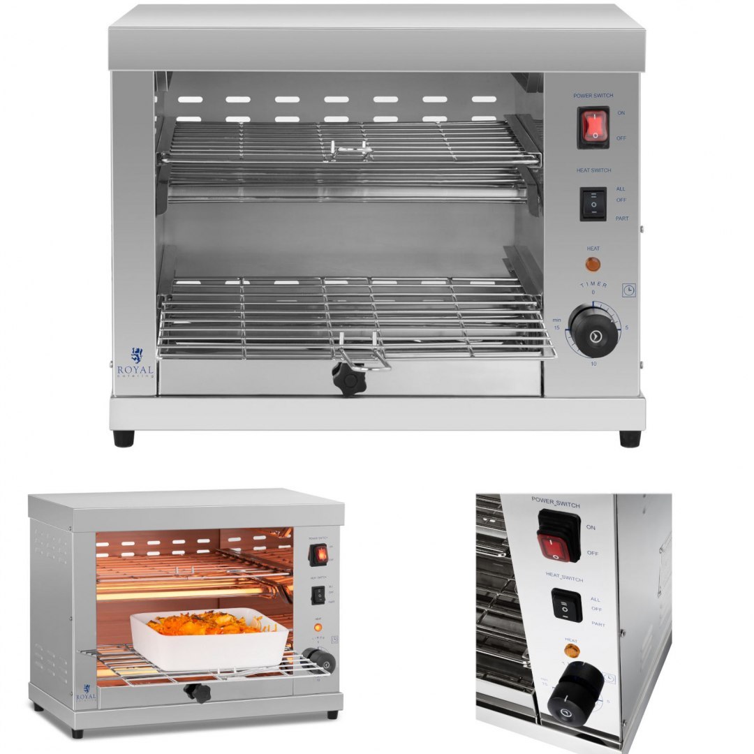 Podwójny toster opiekacz salamander 3250W Royal Catering Podwójny toster opiekacz salamander 3250W Royal Catering