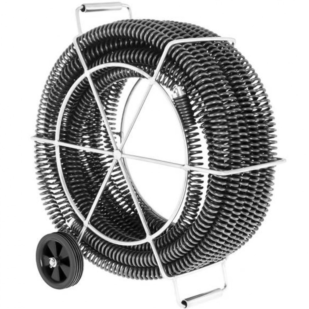 Spirala przepychacz sprężyna do rur hydrauliczna 4 x 4.65 m śr. 32 mm ZESTAW MSW Spirala przepychacz sprężyna do rur hydrauliczna 4 x 4.65 m śr. 32 mm ZESTAW MSW