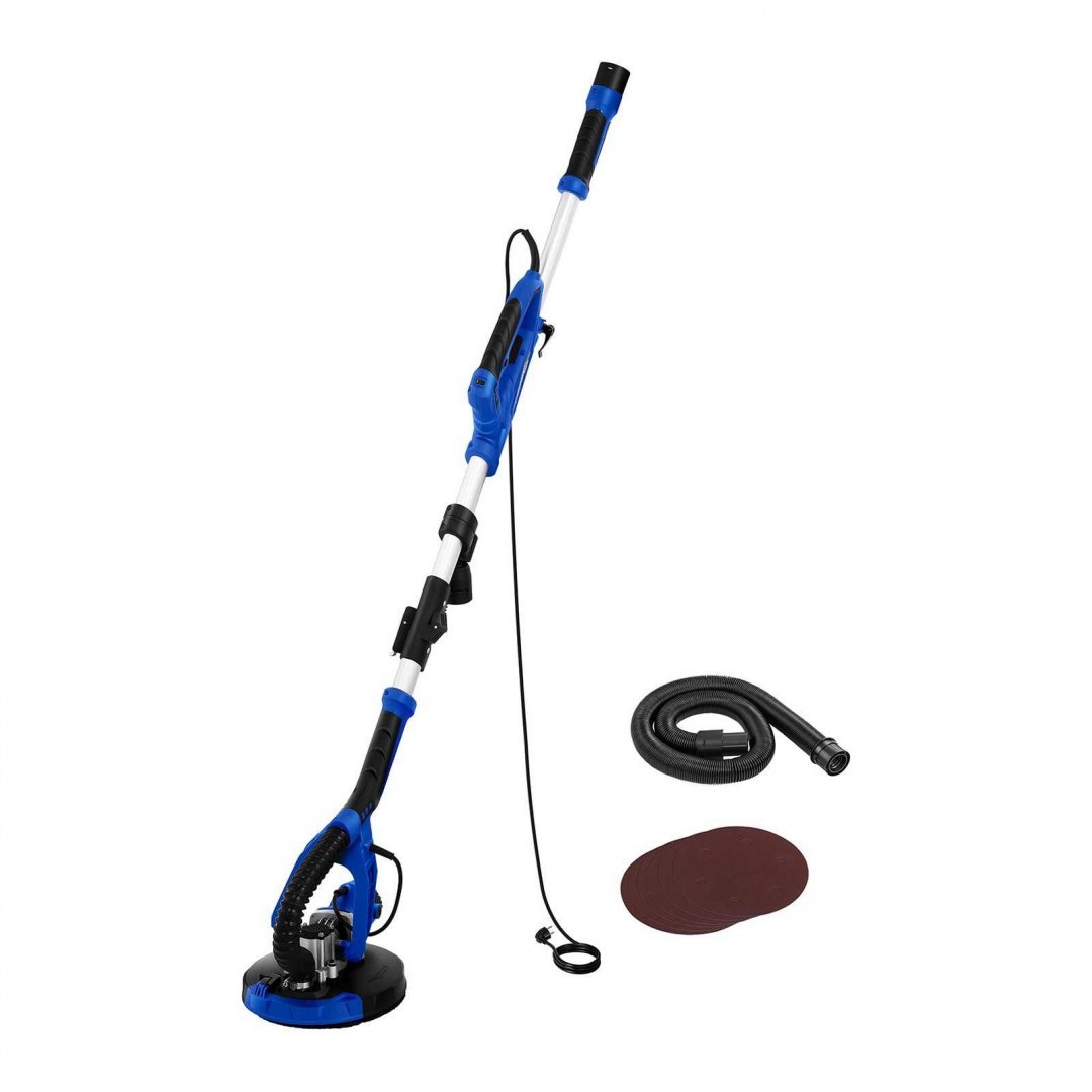 Szlifierka teleskopowa do tynków gładzi gipsu 750W dł. 180cm śr. 220mm MSW Szlifierka teleskopowa do tynków gładzi gipsu 750W dł. 180cm śr. 220mm MSW