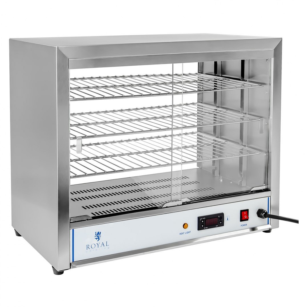 Witryna grzewcza ekspozycyjna ciepłej żywności 1000W szer. 64cm Royal Catering Witryna grzewcza ekspozycyjna ciepłej żywności 1000W szer. 64cm Royal Catering