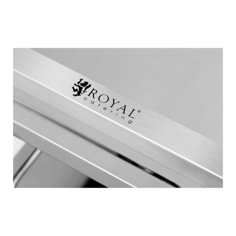 Wózek kelnerski 3 półkowy ze stali nierdzewnej Royal Catering Wózek kelnerski 3 półkowy ze stali nierdzewnej Royal Catering