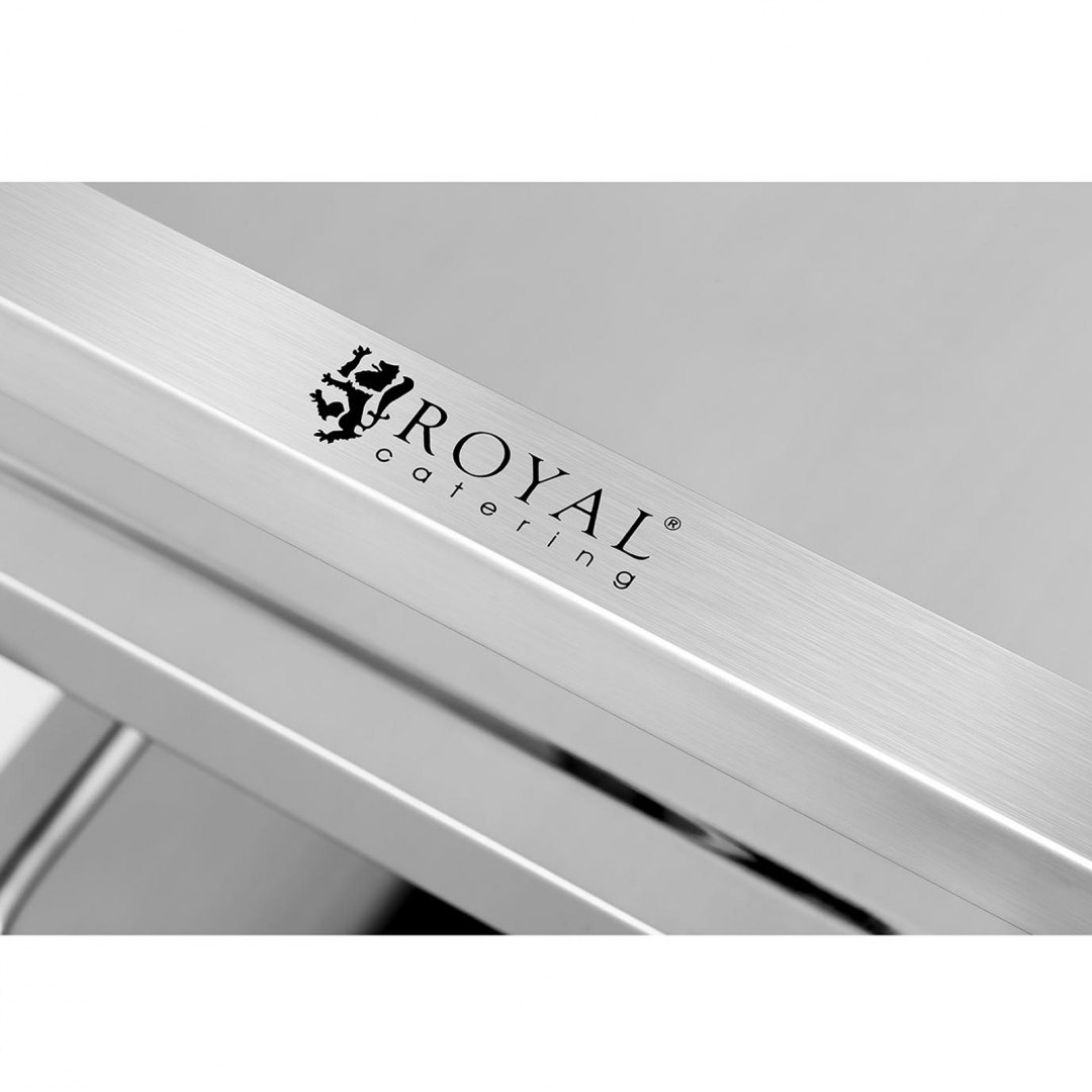 Wózek kelnerski cateringowy 3 półkowy do 150kg ze stali nierdzewnej Royal Catering RCSW 3A Royal Catering Wózek kelnerski cateringowy 3 półkowy do 150kg ze stali nierdzewnej Royal Catering RCSW 3A Royal Catering
