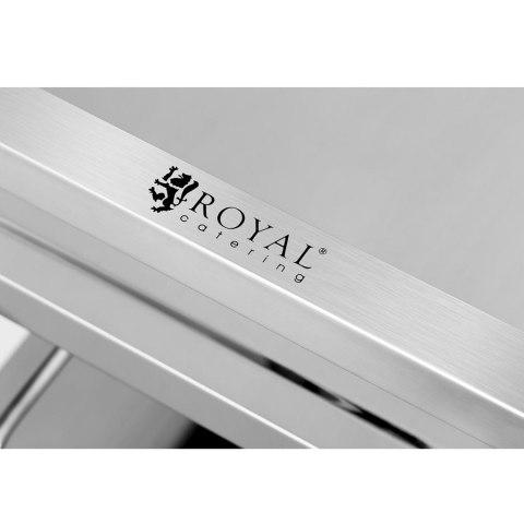 Wózek kelnerski cateringowy 3 półkowy do 150kg ze stali nierdzewnej Royal Catering RCSW 3A Royal Catering Wózek kelnerski cateringowy 3 półkowy do 150kg ze stali nierdzewnej Royal Catering RCSW 3A Royal Catering