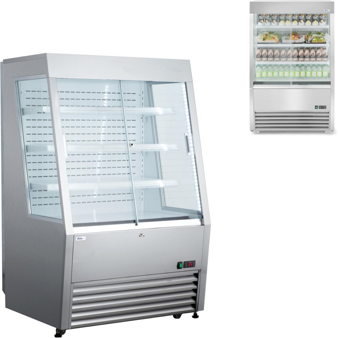 Regał chłodniczy cukierniczy przyścienny do sklepu cukierni 3 półki LED 320L ARKTIC Regał chłodniczy cukierniczy przyścienny do sklepu cukierni 3 półki LED 320L ARKTIC