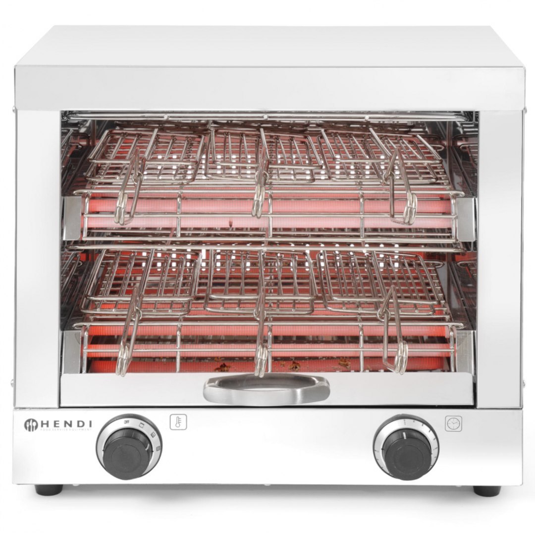 Toster kanapkowy kwarcowy z 6 klamrami 3000W Hendi Toster kanapkowy kwarcowy z 6 klamrami 3000W Hendi