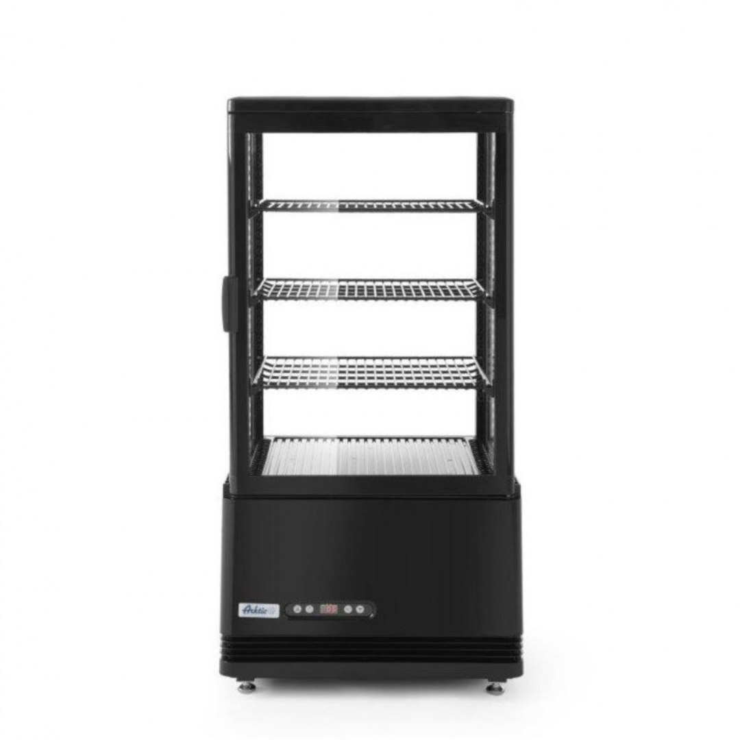 Witryna chłodnicza cukiernicza 3 półki 68L LED - czarna ARKTIC Witryna chłodnicza cukiernicza 3 półki 68L LED - czarna ARKTIC