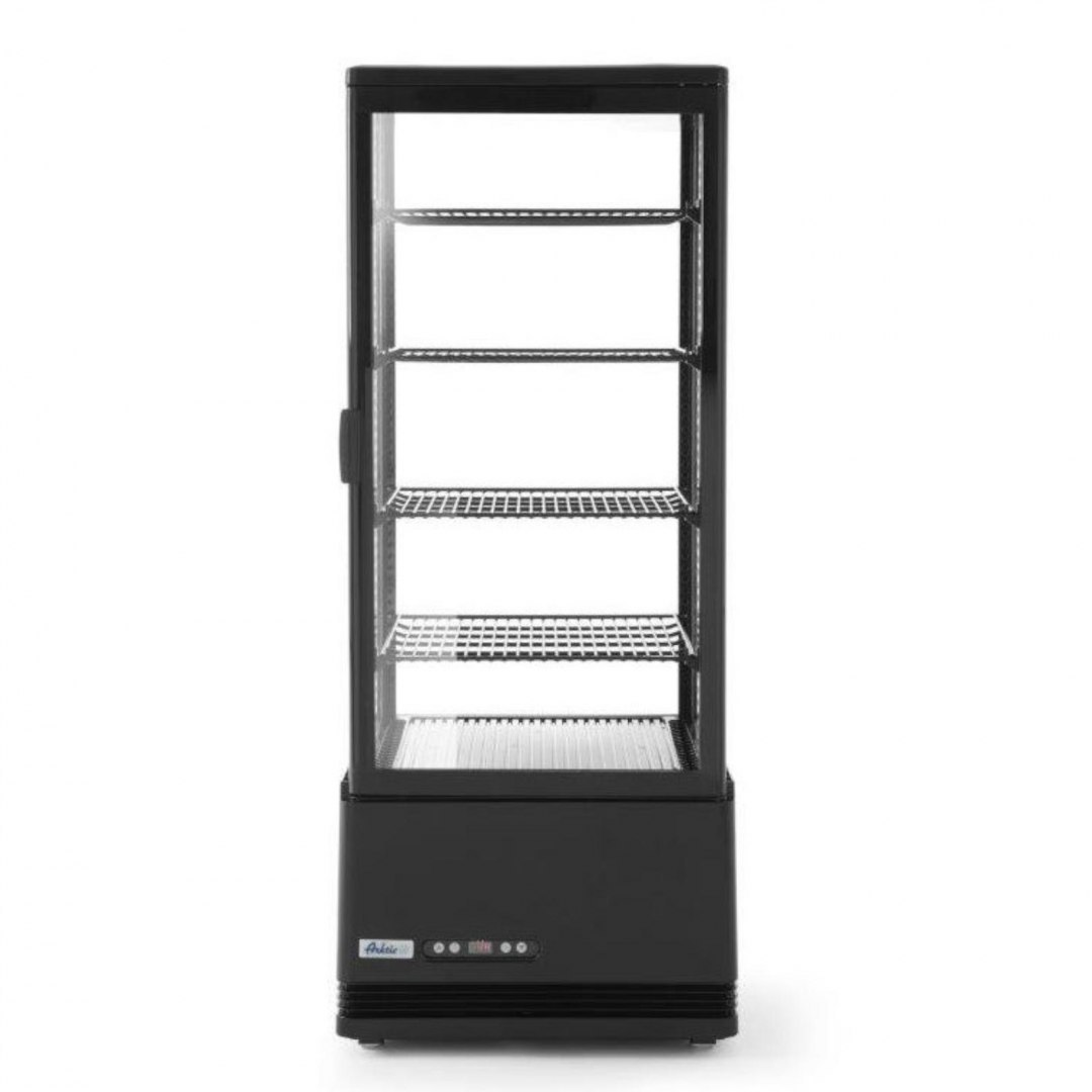 Witryna chłodnicza cukiernicza 4 półki 98L LED - czarna ARKTIC Witryna chłodnicza cukiernicza 4 półki 98L LED - czarna ARKTIC