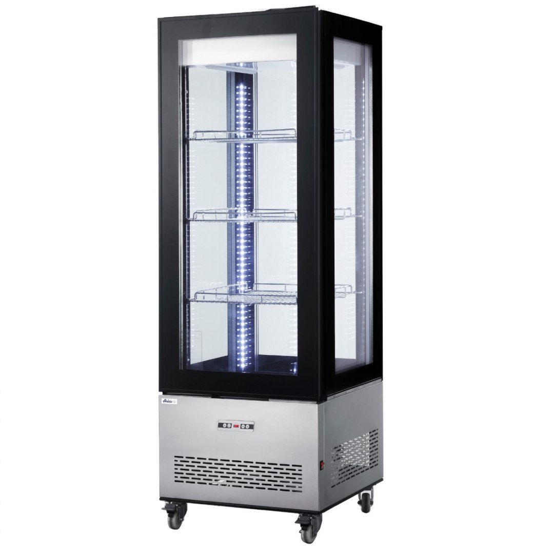 Witryna chłodnicza cukiernicza na kółkach 3 półki LED 400L ARKTIC Witryna chłodnicza cukiernicza na kółkach 3 półki LED 400L ARKTIC