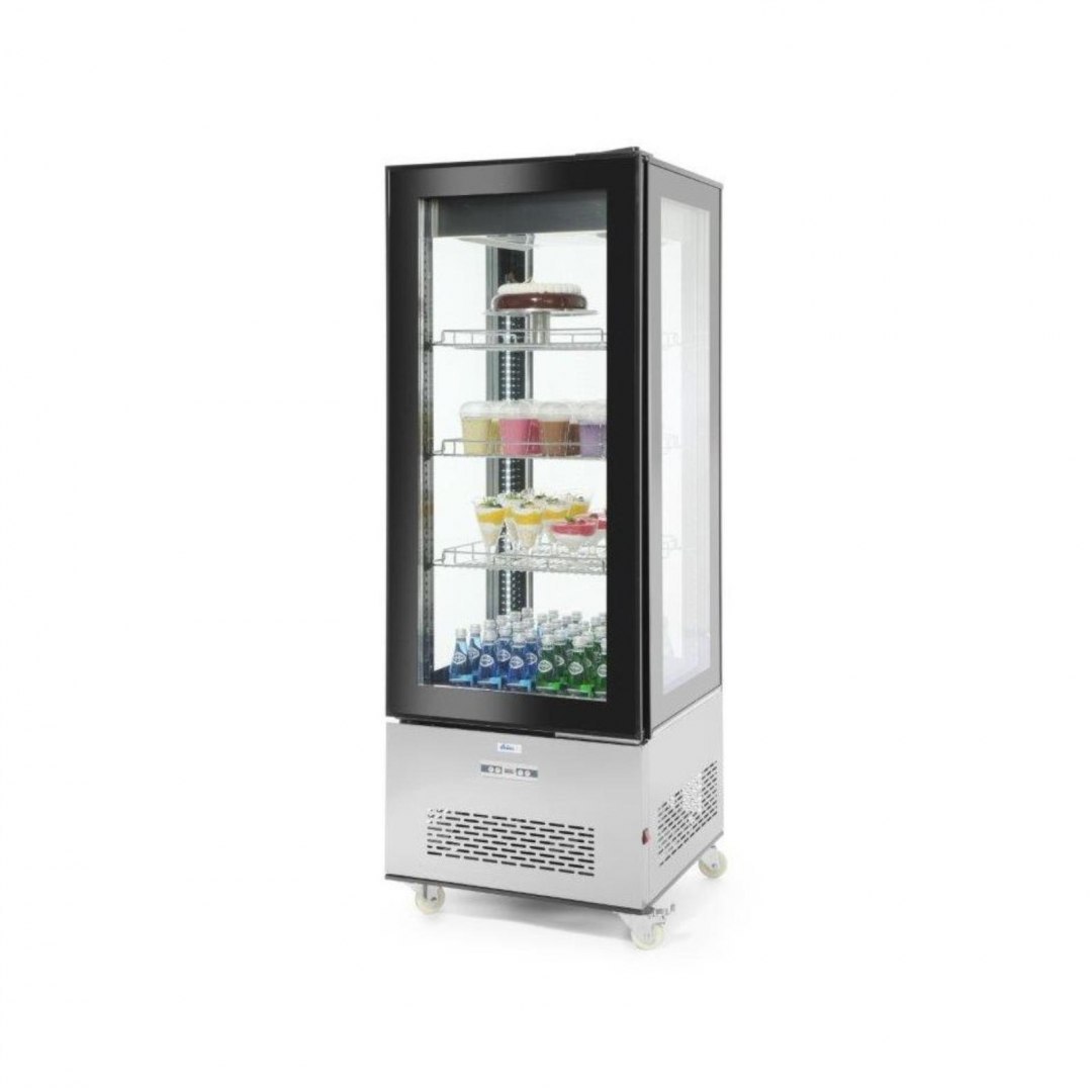 Witryna chłodnicza cukiernicza na kółkach 3 półki LED 400L ARKTIC Witryna chłodnicza cukiernicza na kółkach 3 półki LED 400L ARKTIC