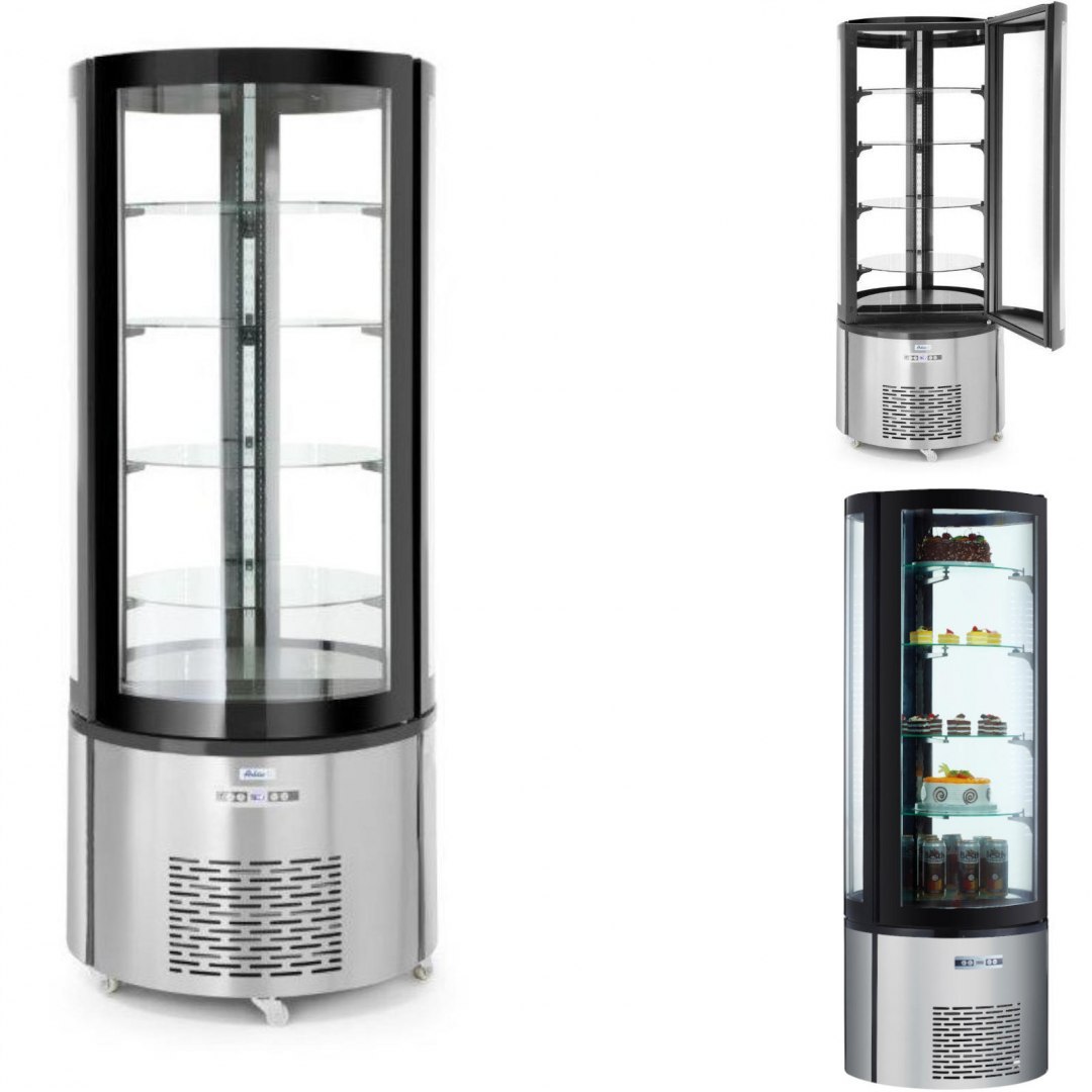 Witryna chłodnicza cukiernicza okrągła 4 półki LED 360L ARKTIC Witryna chłodnicza cukiernicza okrągła 4 półki LED 360L ARKTIC