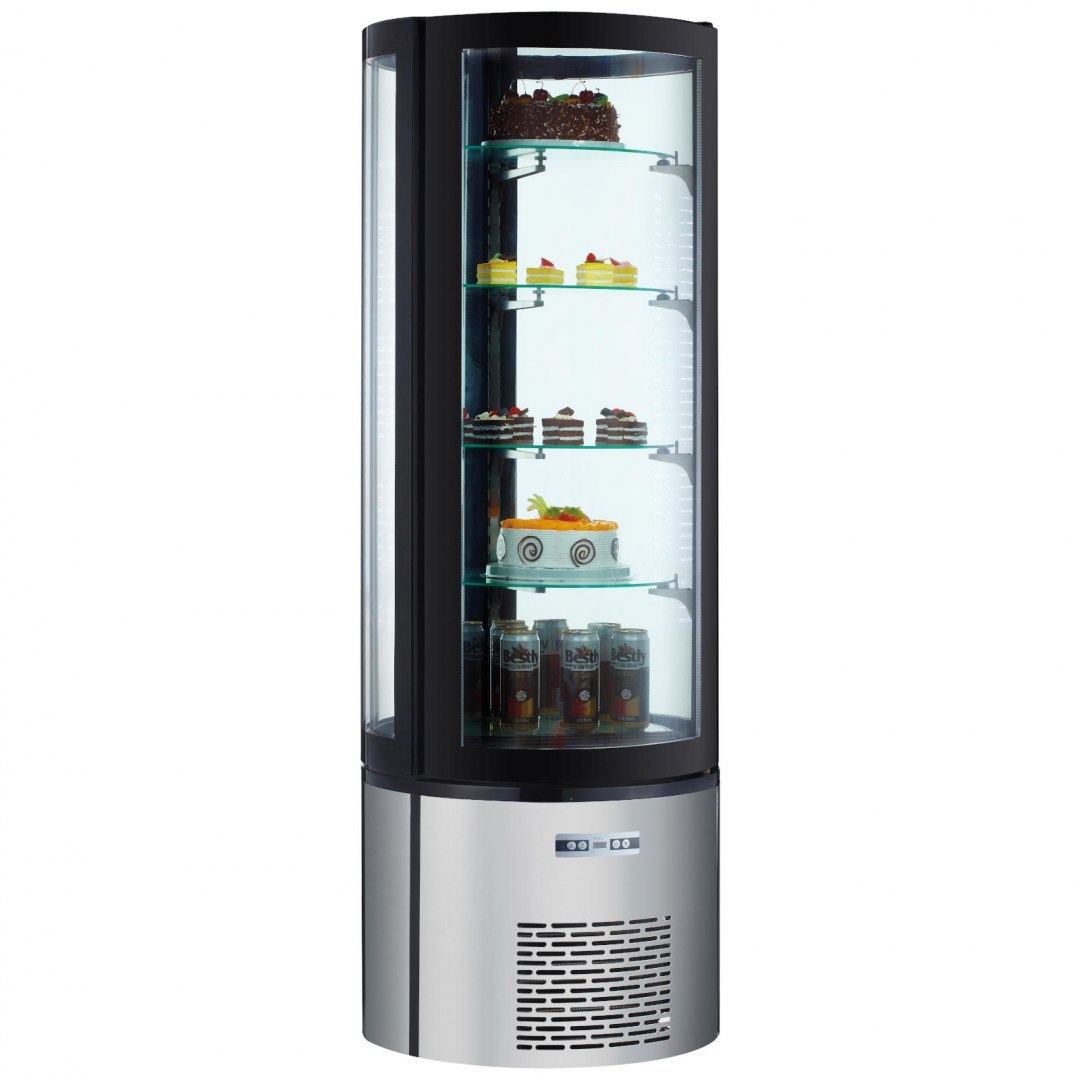 Witryna chłodnicza cukiernicza okrągła 4 półki LED 360L ARKTIC Witryna chłodnicza cukiernicza okrągła 4 półki LED 360L ARKTIC