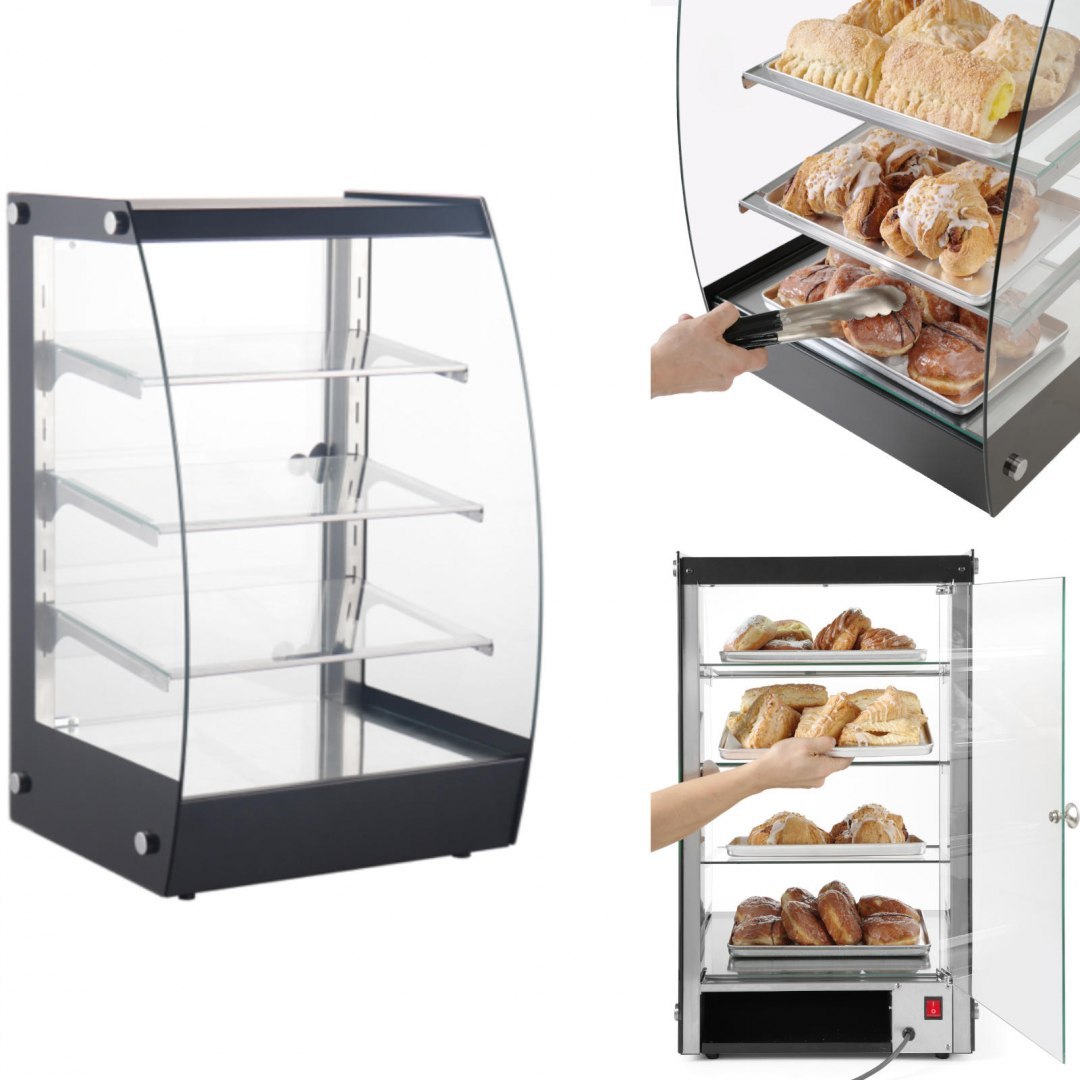Witryna neutralna samoobsługowa do prezentacji i wydawania potraw LED szer. 415mm Hendi Witryna neutralna samoobsługowa do prezentacji i wydawania potraw LED szer. 415mm Hendi