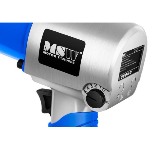 Klucz pneumatyczny udarowy do kół 1/2'' z nasadkami 8000 obr./min 700 Nm ZESTAW MSW Klucz pneumatyczny udarowy do kół 1/2'' z nasadkami 8000 obr./min 700 Nm ZESTAW MSW