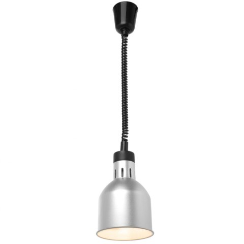 Lampa do podgrzewania potraw - wisząca cylindryczna stożkowa srebrna 250W Hendi Lampa do podgrzewania potraw - wisząca cylindryczna stożkowa srebrna 250W Hendi
