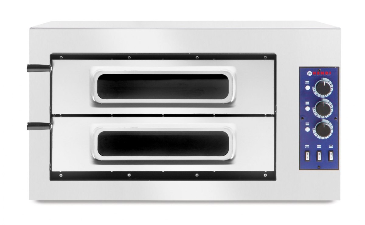 Piec do pizzy podwójny Basic Vetro 2/50 2 pizze 7500W - Hendi 226896 Hendi Piec do pizzy podwójny Basic Vetro 2/50 2 pizze 7500W - Hendi 226896 Hendi