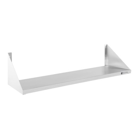 Półka ścienna wisząca stalowa nierdzewna pojedyncza 90cm Royal Catering Półka ścienna wisząca stalowa nierdzewna pojedyncza 90cm Royal Catering