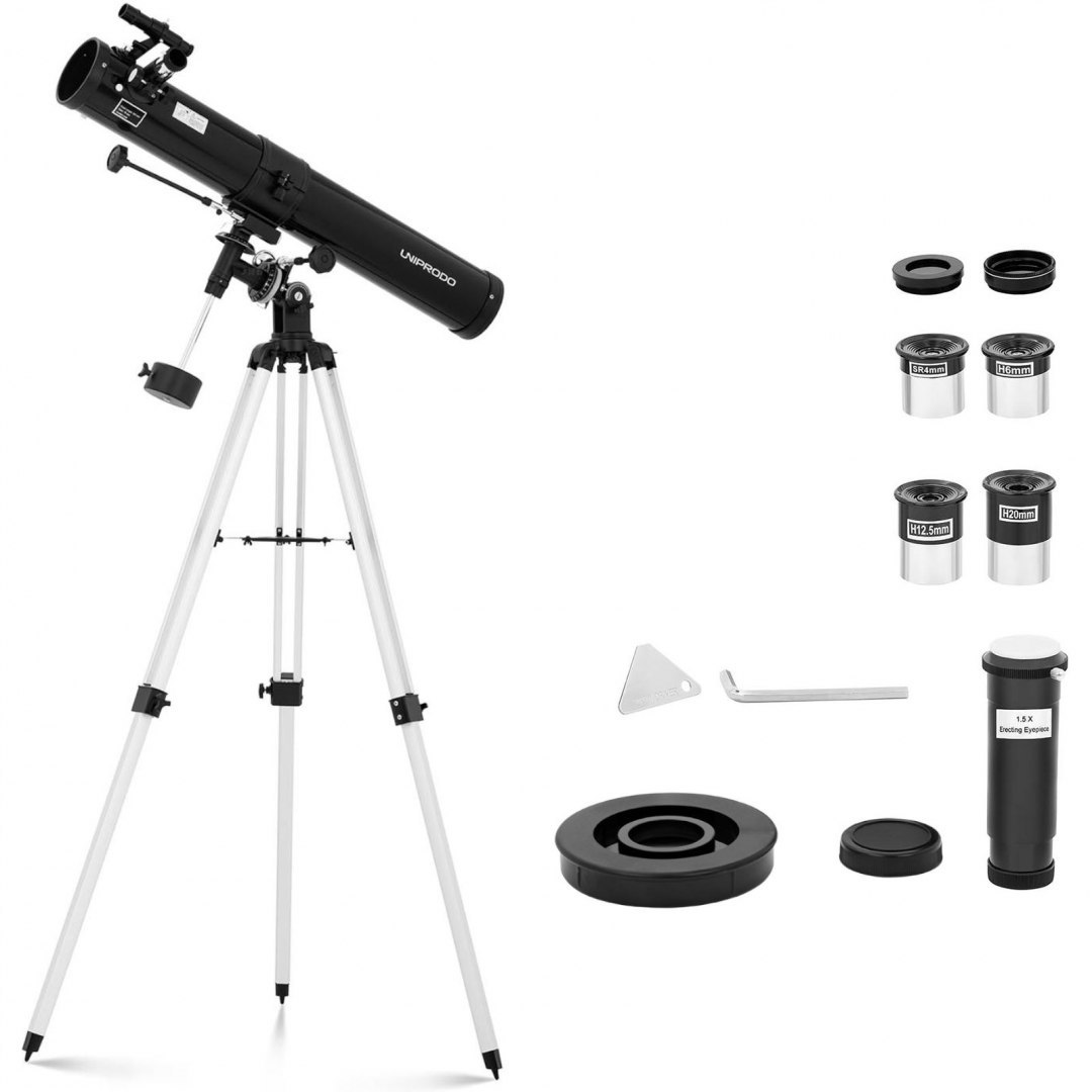 Teleskop astronomiczny Newtona Uniprodo 900 mm śr. 76 mm UNIPRODO Teleskop astronomiczny Newtona Uniprodo 900 mm śr. 76 mm UNIPRODO