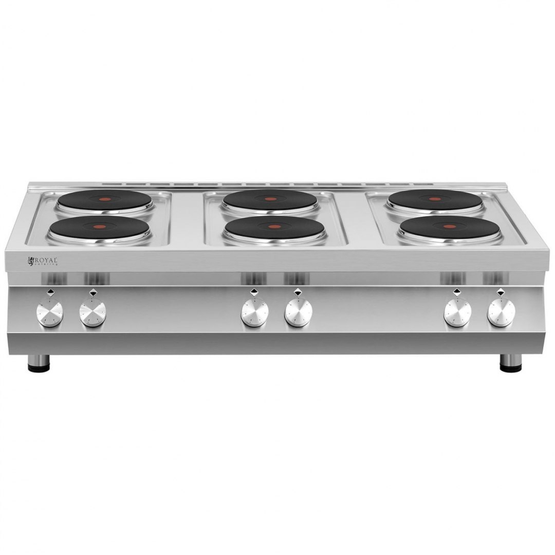 Kuchnia elektryczna 6-płytowa nastawna śr. 22 cm 6 x 2600 W 400 V ITALY Royal Catering Kuchnia elektryczna 6-płytowa nastawna śr. 22 cm 6 x 2600 W 400 V ITALY Royal Catering