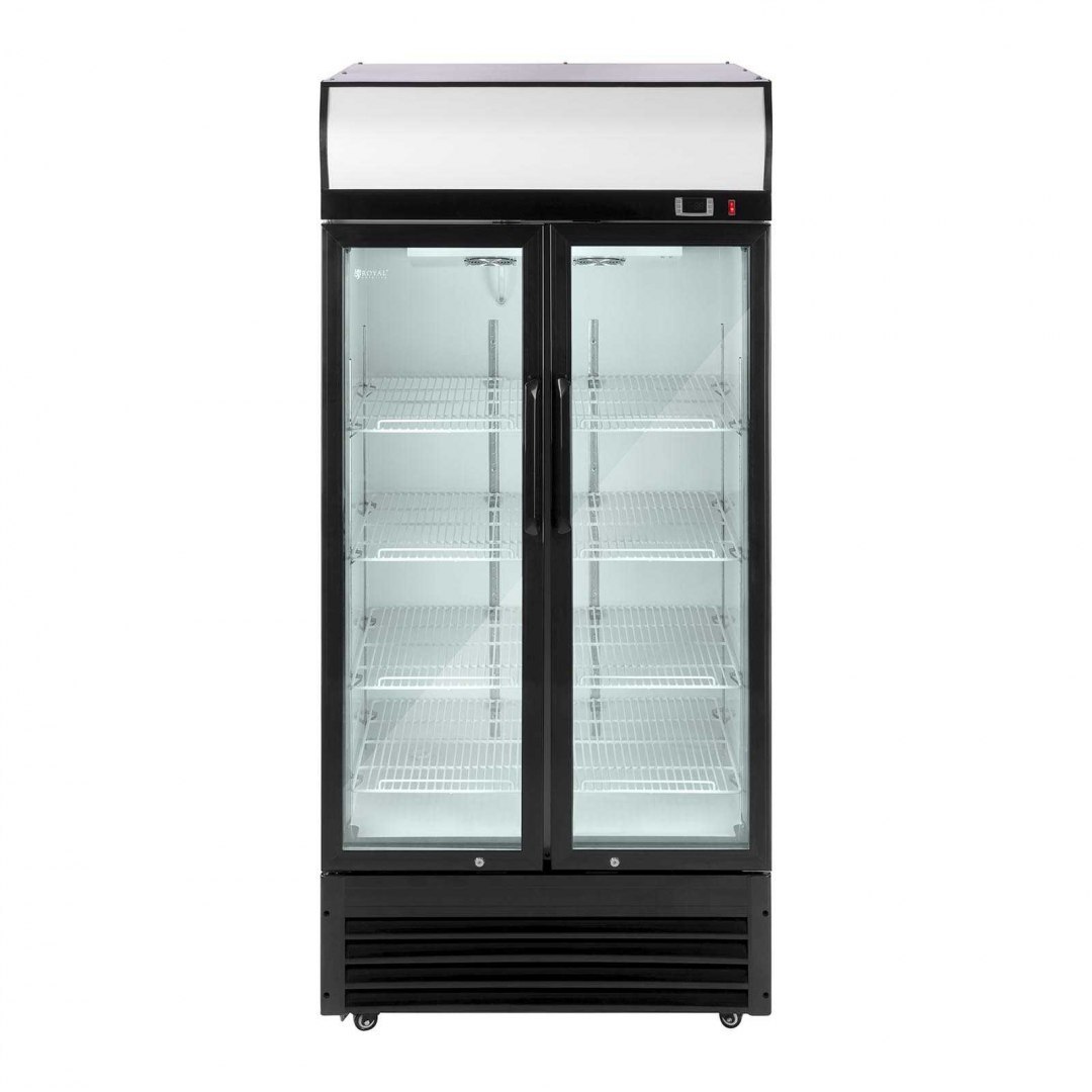 Lodówka chłodziarka szafa chłodnicza na napoje podwójna przeszklona 2-8C 630L Royal Catering Lodówka chłodziarka szafa chłodnicza na napoje podwójna przeszklona 2-8C 630L Royal Catering