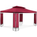 Pawilon ogrodowy altana namiot składany 3 x 4 x 2.6 m czerwone wino UNIPRODO