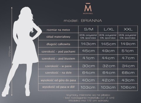 Sukienka Brianna Granatowo-Zielony XXL Sukienka Brianna Granatowo-Zielony XXL