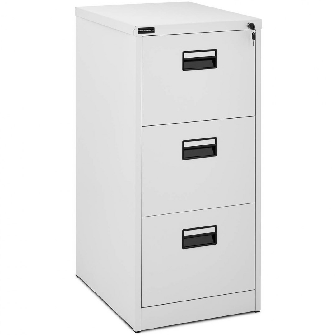 Szafa biurowa na dokumenty akta z 3 szufladami metalowa 47 x 60 x 101.5 cm FROMM&STARCK Szafa biurowa na dokumenty akta z 3 szufladami metalowa 47 x 60 x 101.5 cm FROMM&STARCK