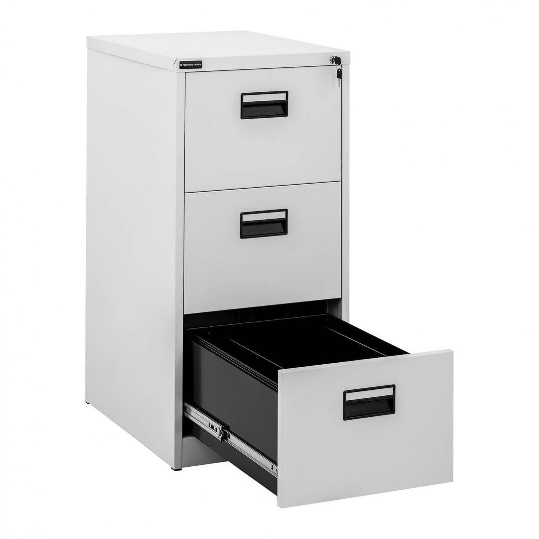 Szafa biurowa na dokumenty akta z 3 szufladami metalowa 47 x 60 x 101.5 cm FROMM&STARCK Szafa biurowa na dokumenty akta z 3 szufladami metalowa 47 x 60 x 101.5 cm FROMM&STARCK