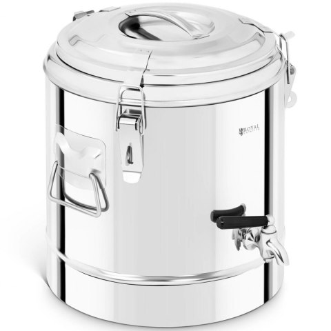 Termos cateringowy z kranem do transportu napojów stalowy 12L Royal Catering Termos cateringowy z kranem do transportu napojów stalowy 12L Royal Catering