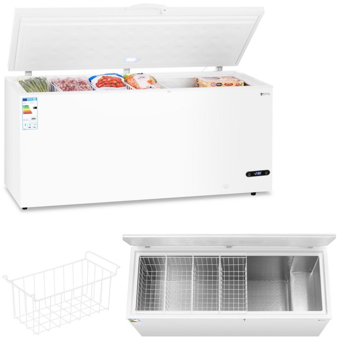 Zamrażarka skrzyniowa gastronomiczna z zamkiem A+ do -40 C 560 l Royal Catering Zamrażarka skrzyniowa gastronomiczna z zamkiem A+ do -40 C 560 l Royal Catering
