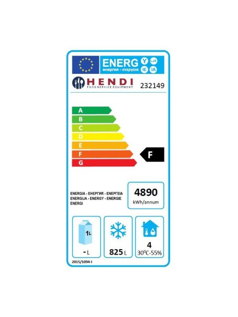 Szafa mroźnicza 2-drzwiowa Profi Line 6 x GN2/1 1260L - Hendi 232149 Hendi Szafa mroźnicza 2-drzwiowa Profi Line 6 x GN2/1 1260L - Hendi 232149 Hendi